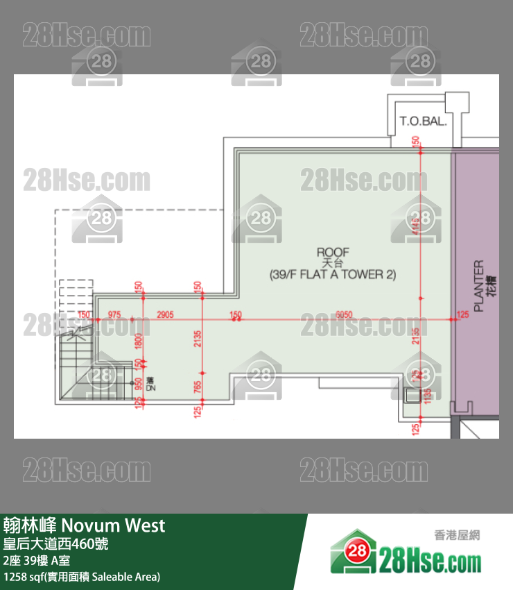 Novum West Unit FloorPlan (Provided by 28Hse)