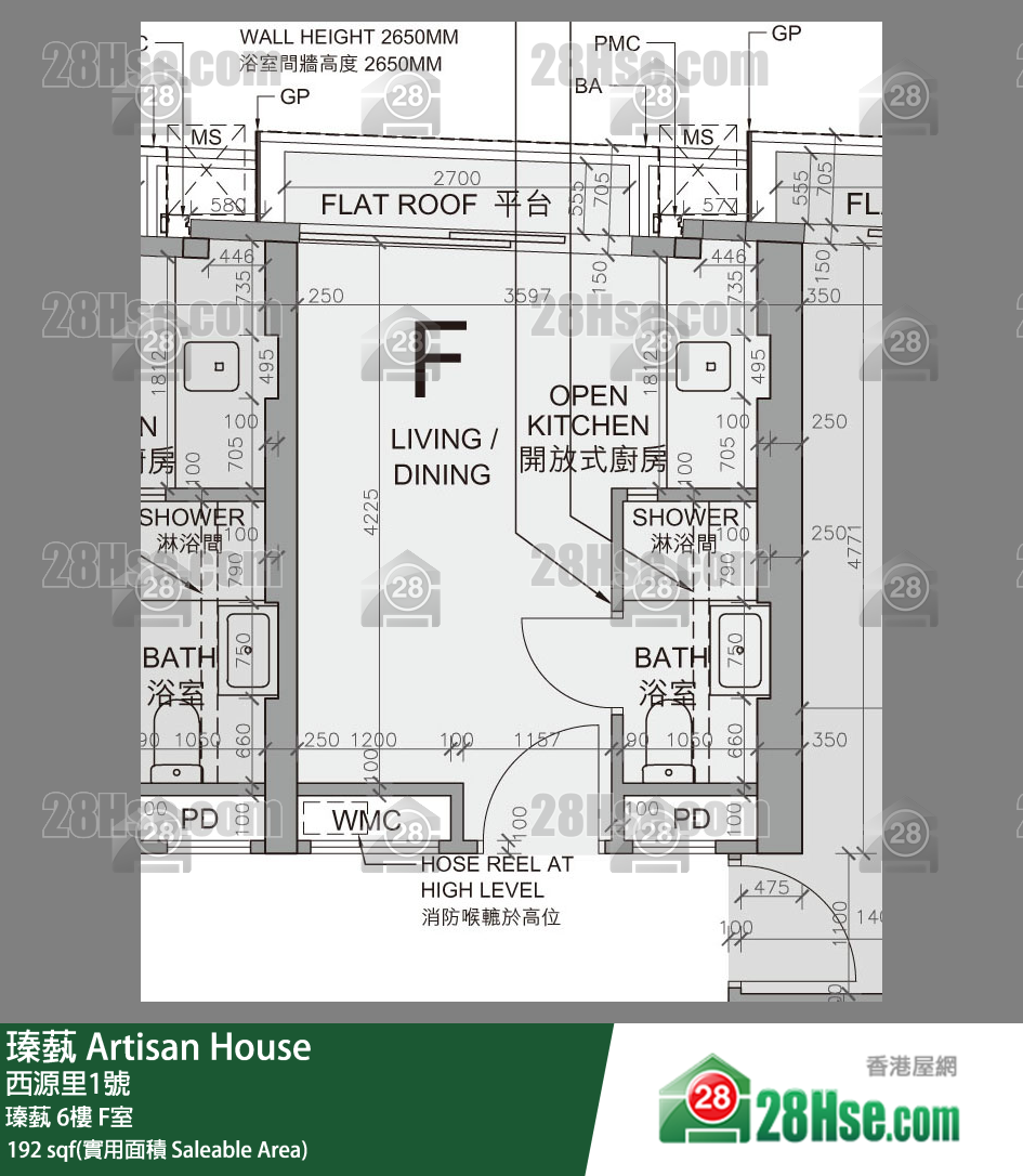 瑧蓺 瑧蓺 6樓 F室 平面圖