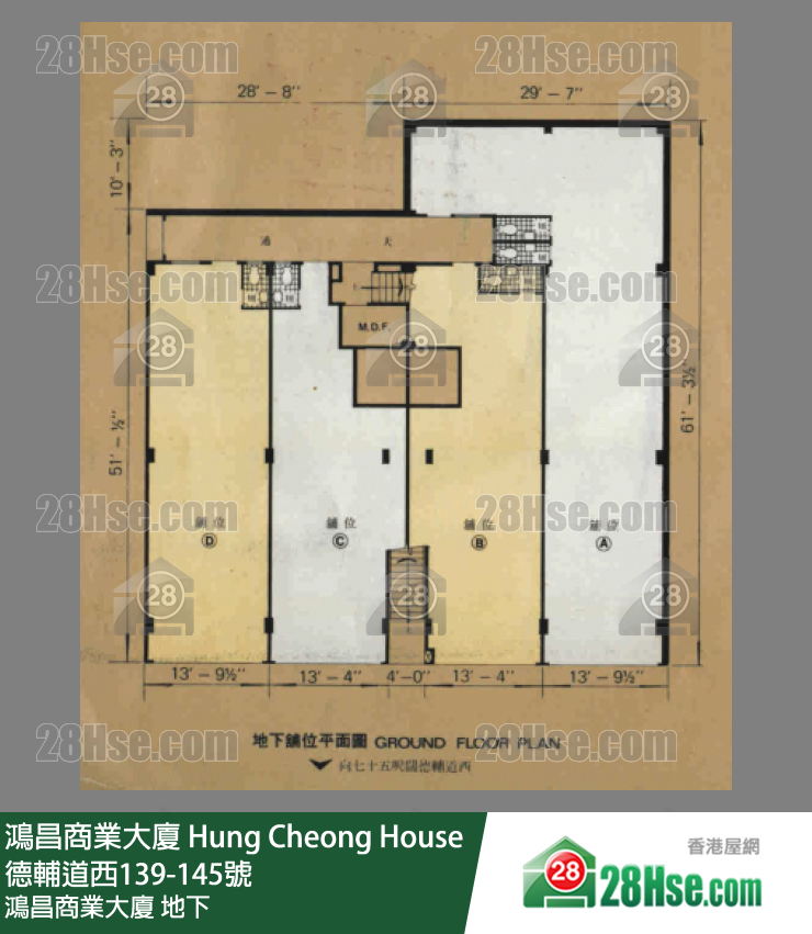 鸿昌商业大厦 地下 平面图