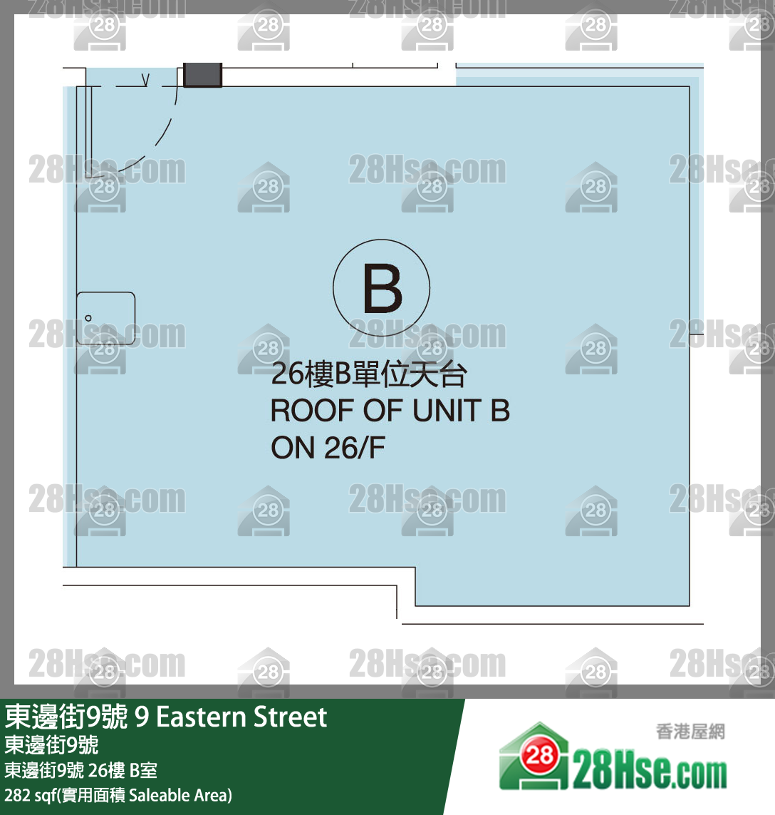 东边街9号 东边街9号 26楼 B室 平面图