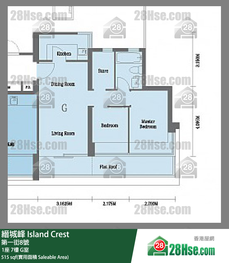 縉城峰 1座 7樓 G室 平面圖