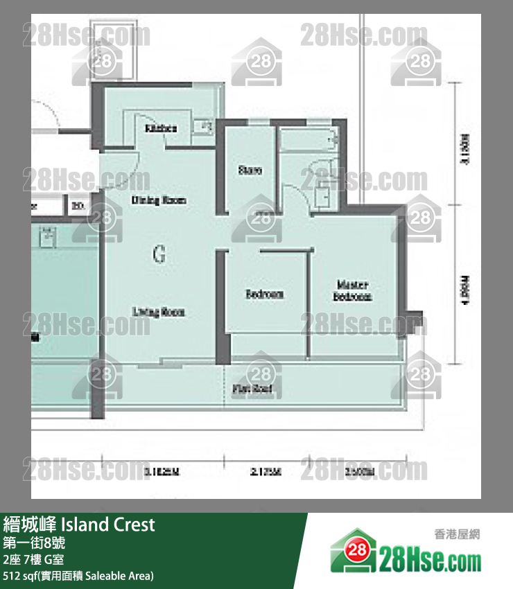 縉城峰 2座7樓 G室 平面圖
