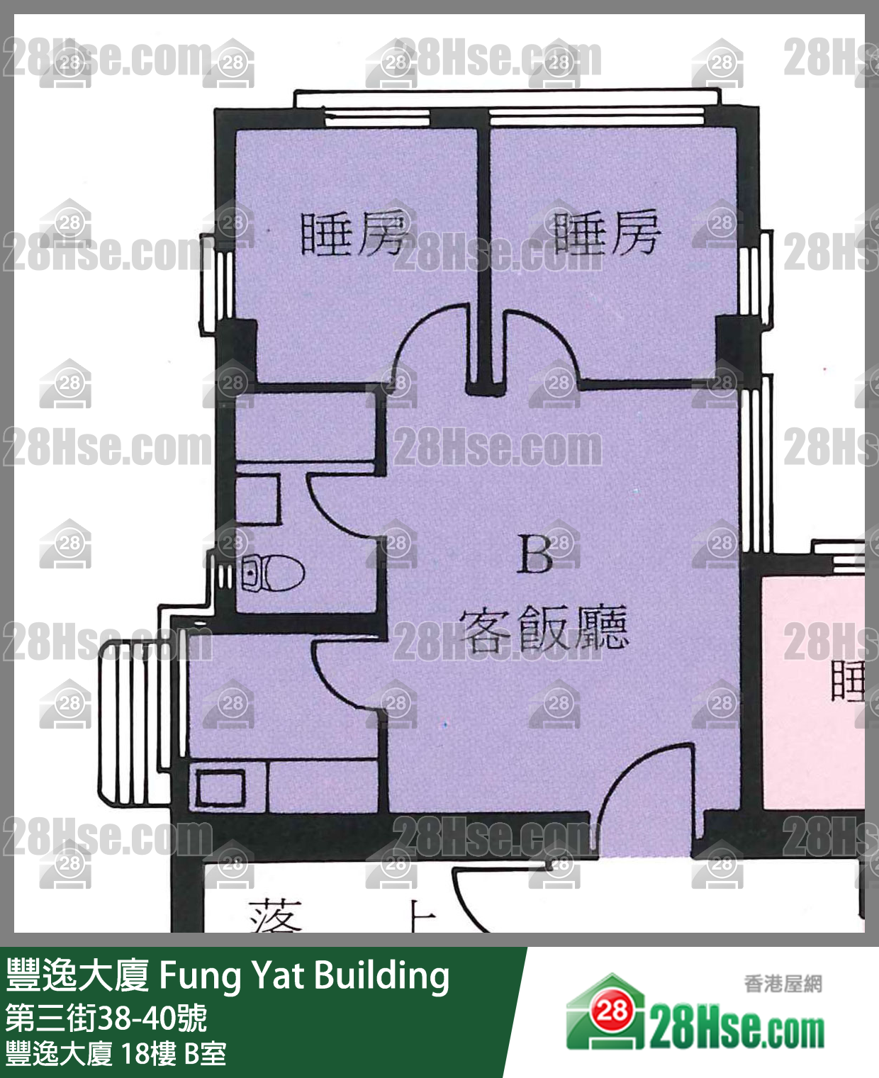 丰逸大厦 丰逸大厦18楼 B室 平面图