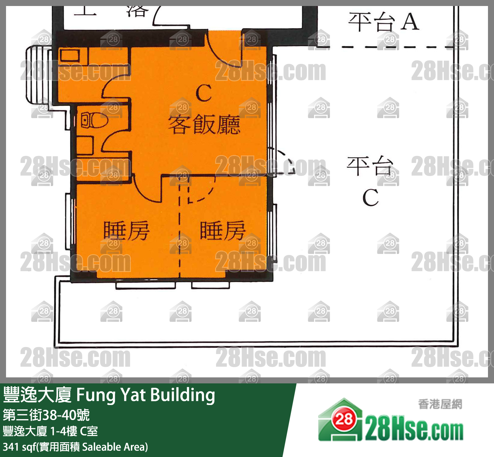 丰逸大厦 丰逸大厦3楼 C室 平面图