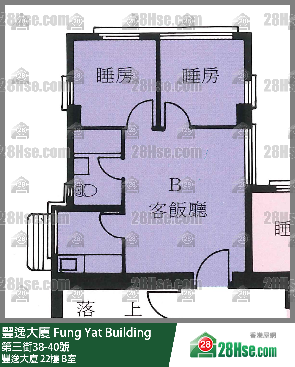 丰逸大厦 丰逸大厦22楼 B室 平面图