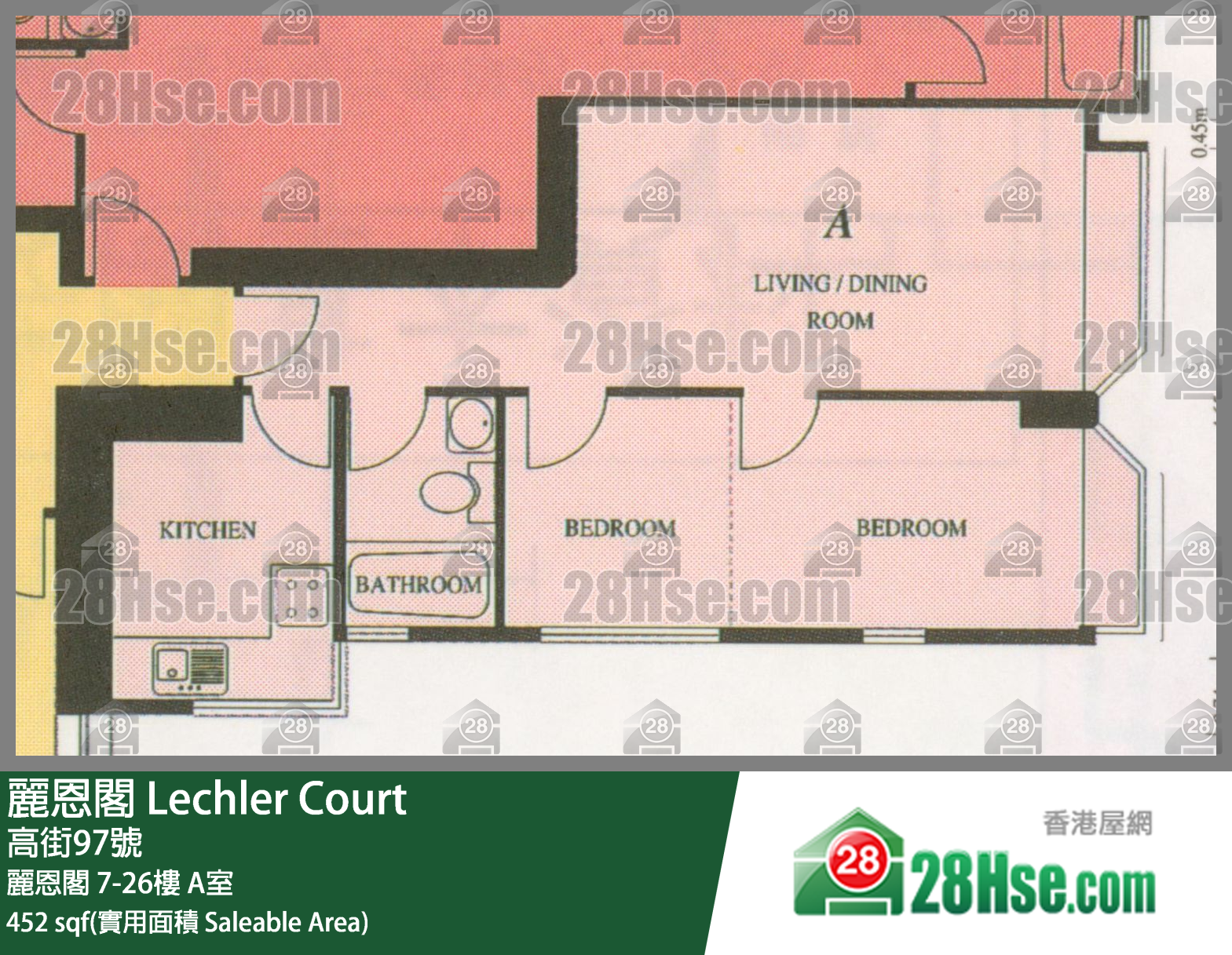 丽恩阁 丽恩阁 21楼 A室 平面图