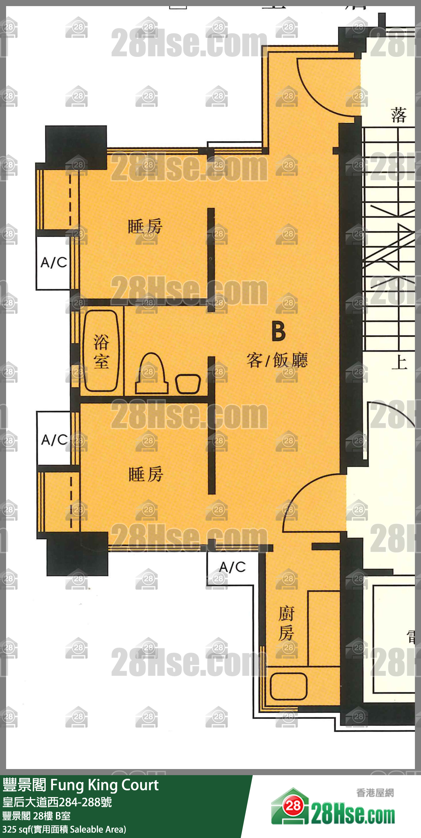 丰景阁 丰景阁 28楼 B室 平面图
