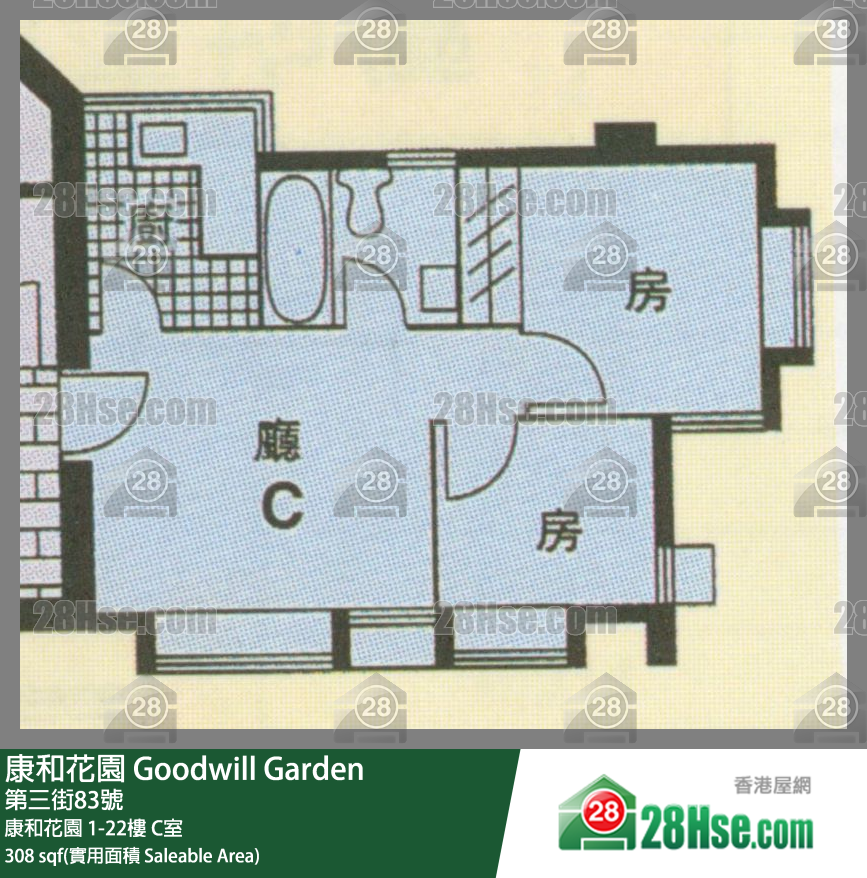 康和花園 康和花園10樓 C室 平面圖