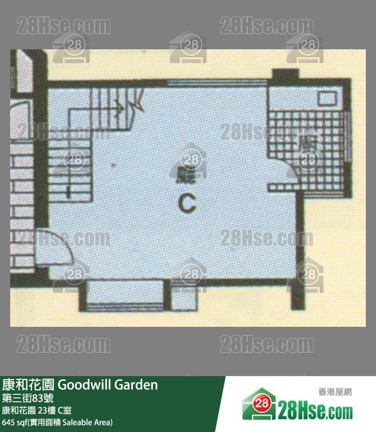 康和花园 单位平面图(由 28Hse 提供)