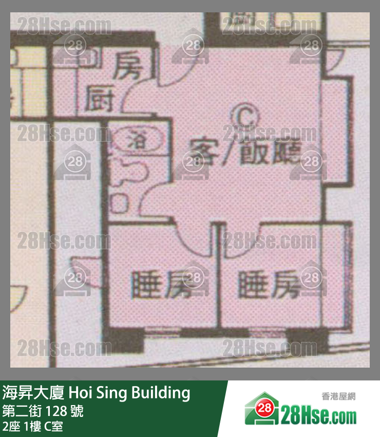 海升大厦 2座1楼 C室 平面图