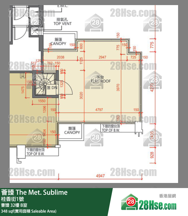 薈臻 薈臻32樓 B室 平面圖