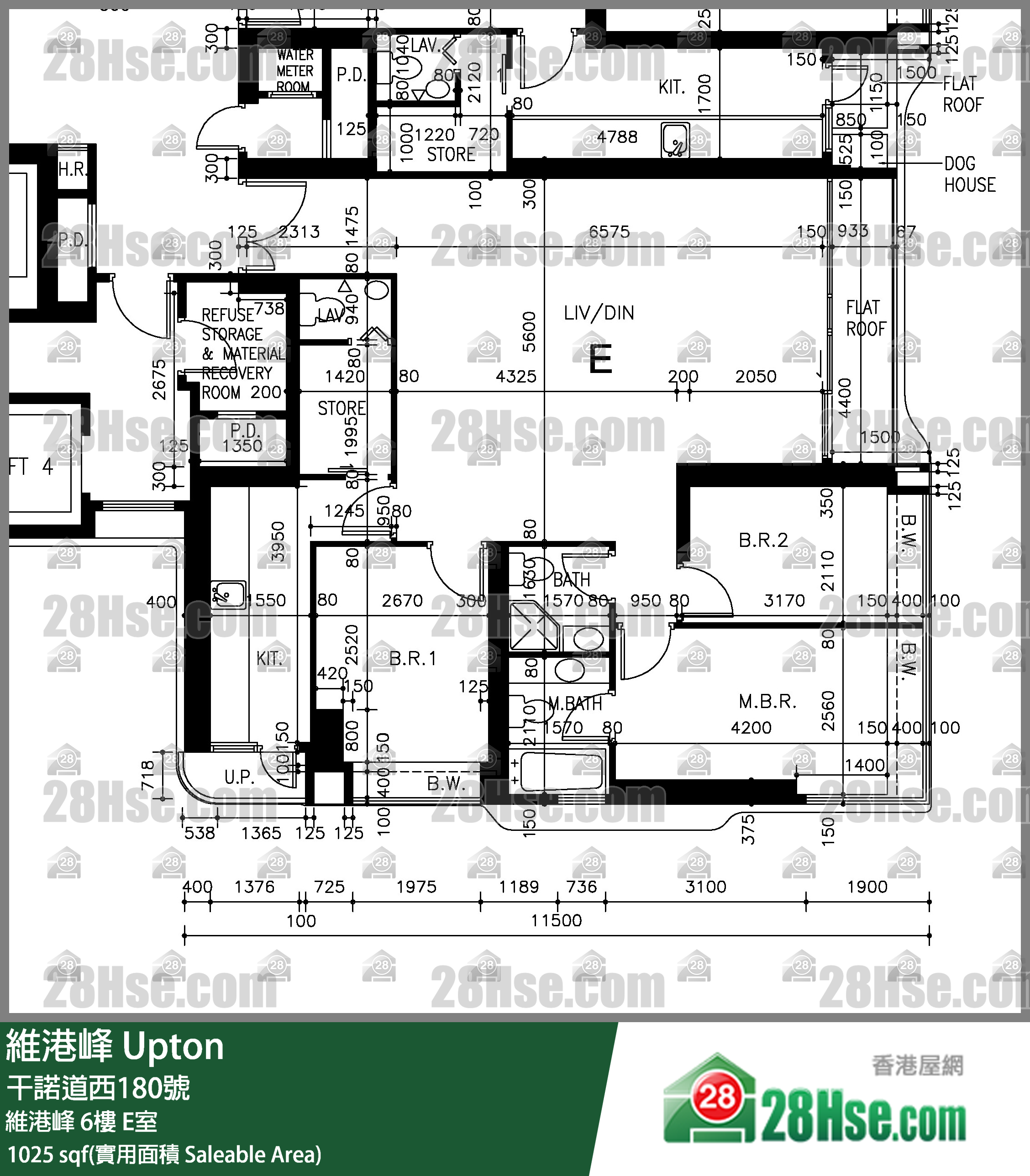 Upton,  Flat E, 6/f, Upton FloorPlan