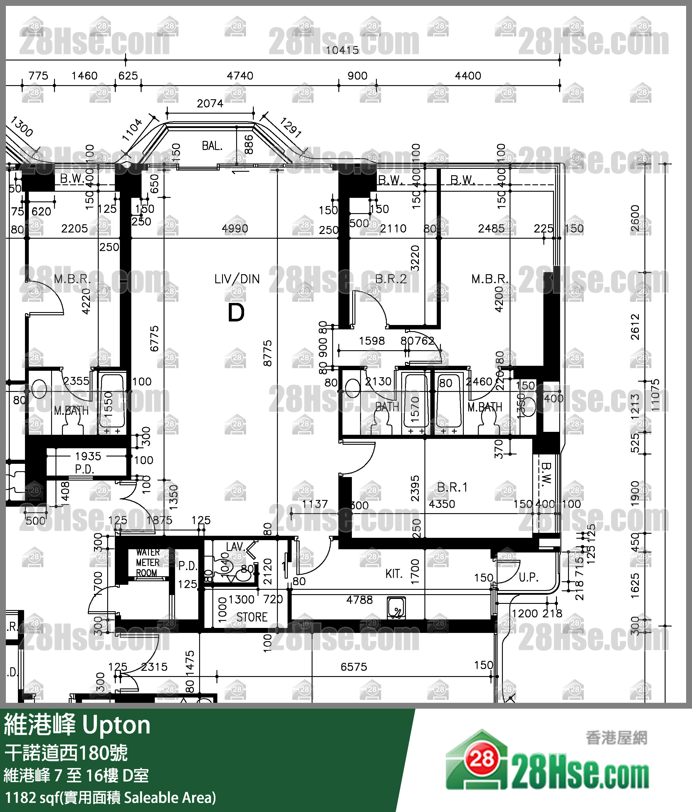 維港峰 維港峰10樓 D室 平面圖