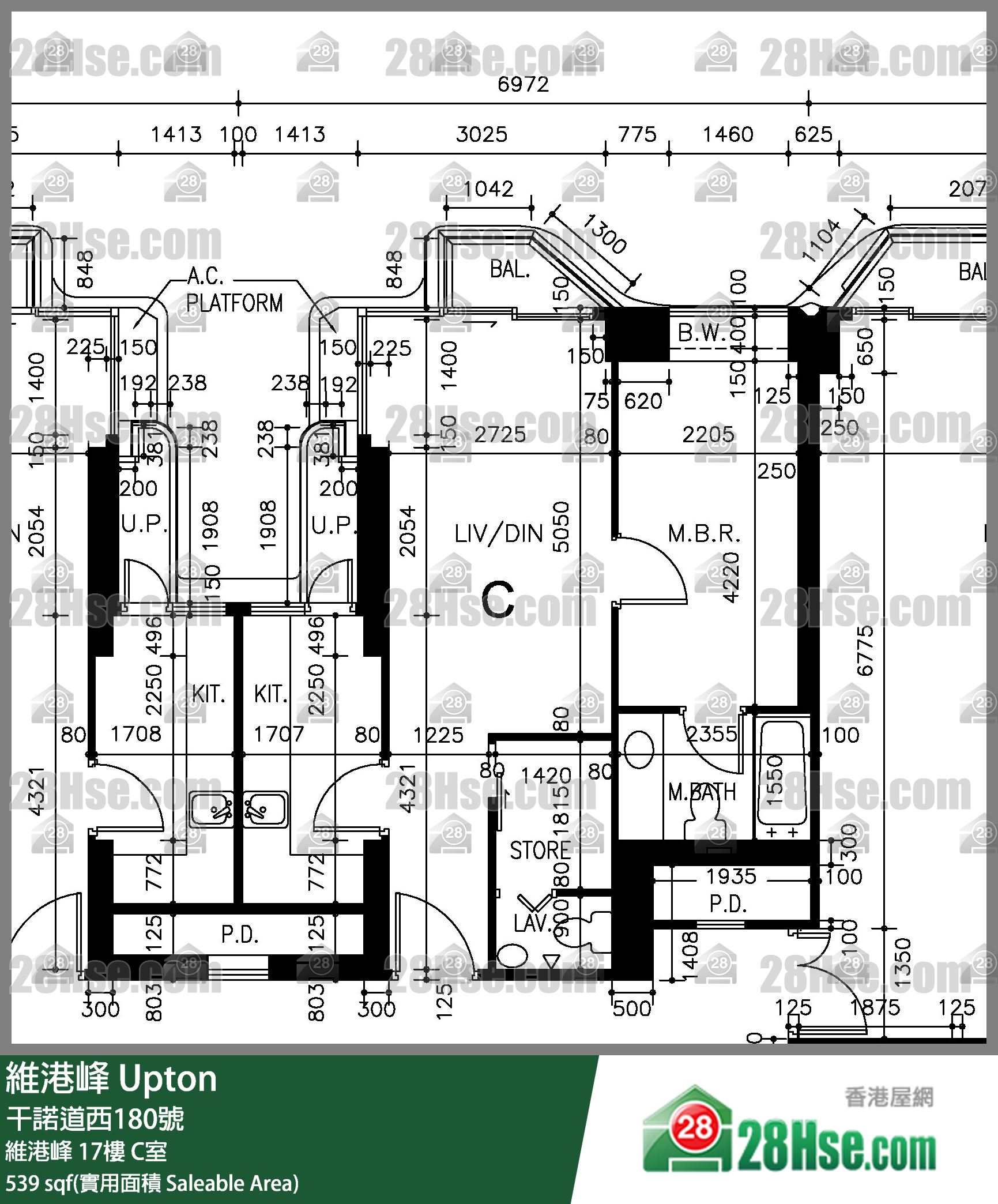維港峰 維港峰 17樓 C室 平面圖