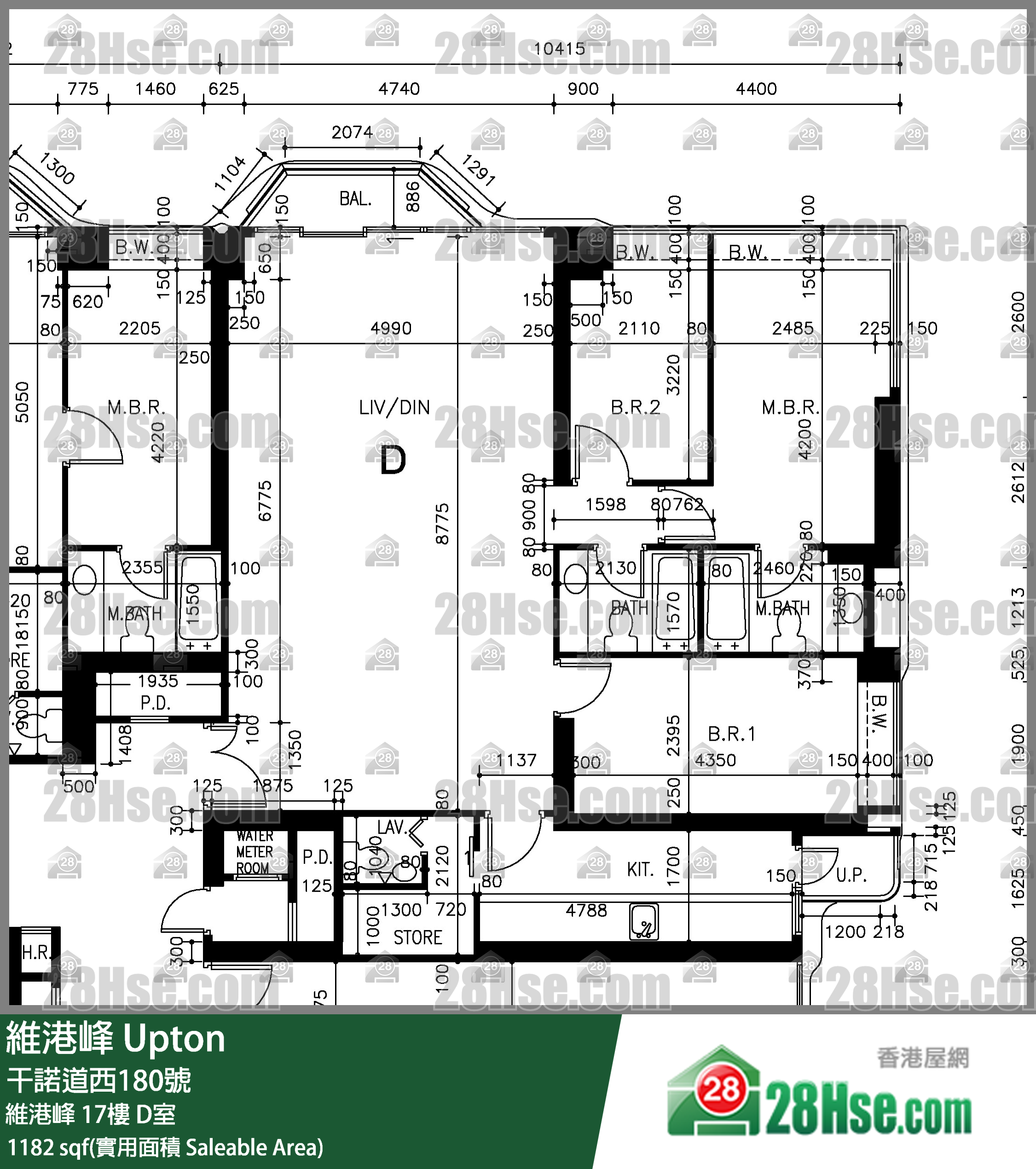 維港峰 維港峰 17樓 D室 平面圖