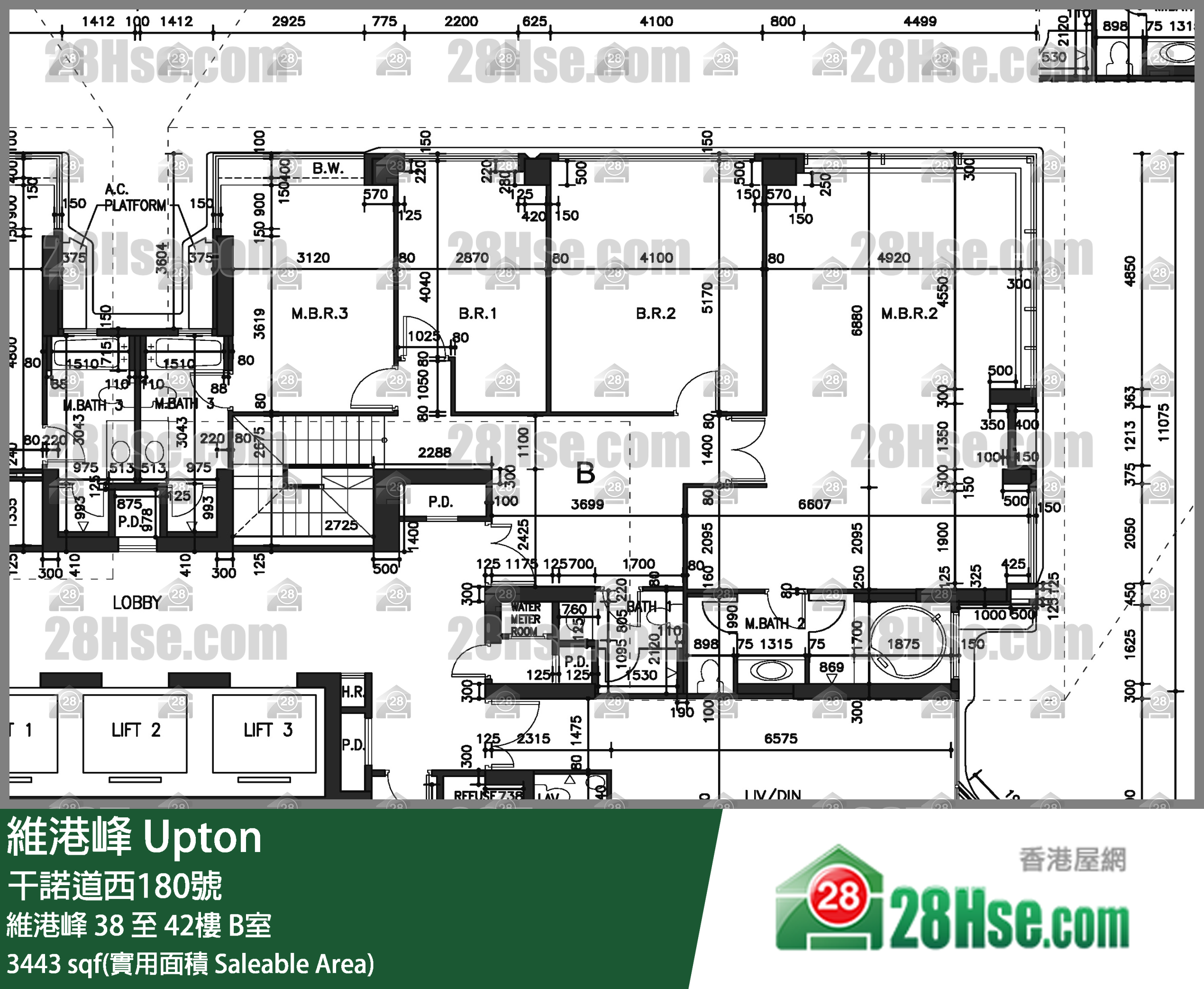 維港峰 維港峰42樓 B室 平面圖