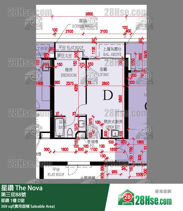 星钻 星钻1楼 D室 平面图