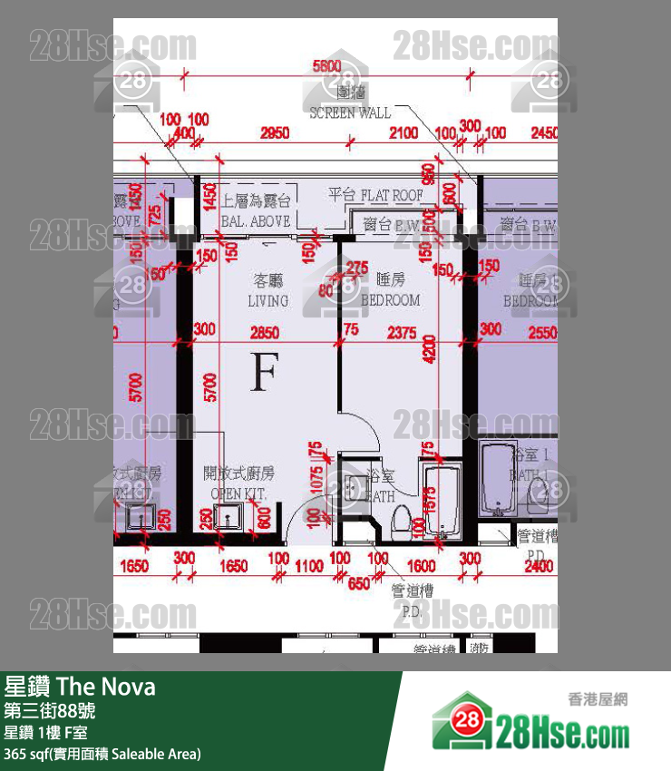 星鑽 星鑽1樓 F室 平面圖