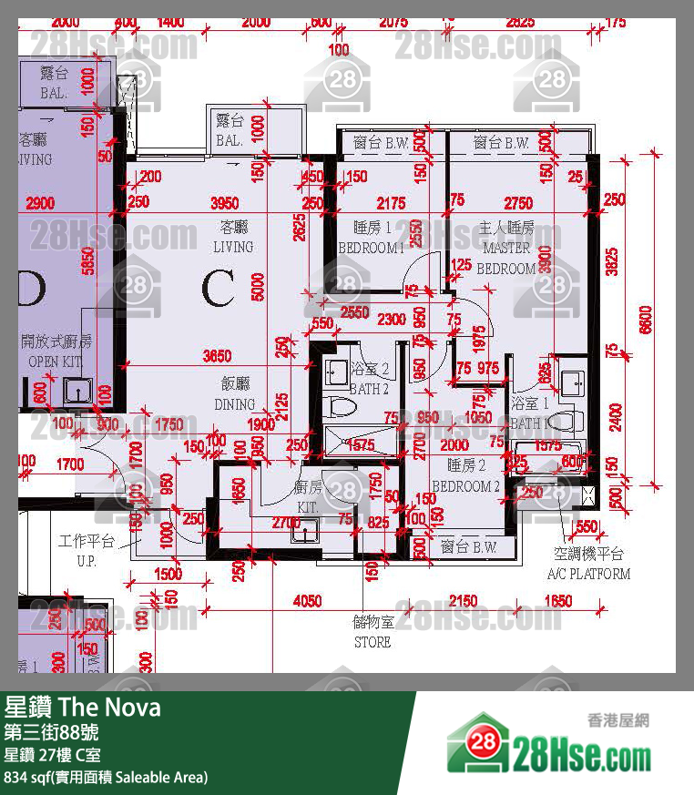 星鑽 星鑽 27樓 C室 平面圖
