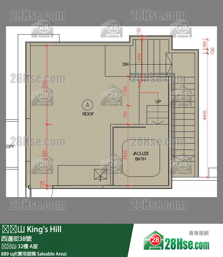 King’s Hill,  Flat A, 32/f, King' S Hill FloorPlan