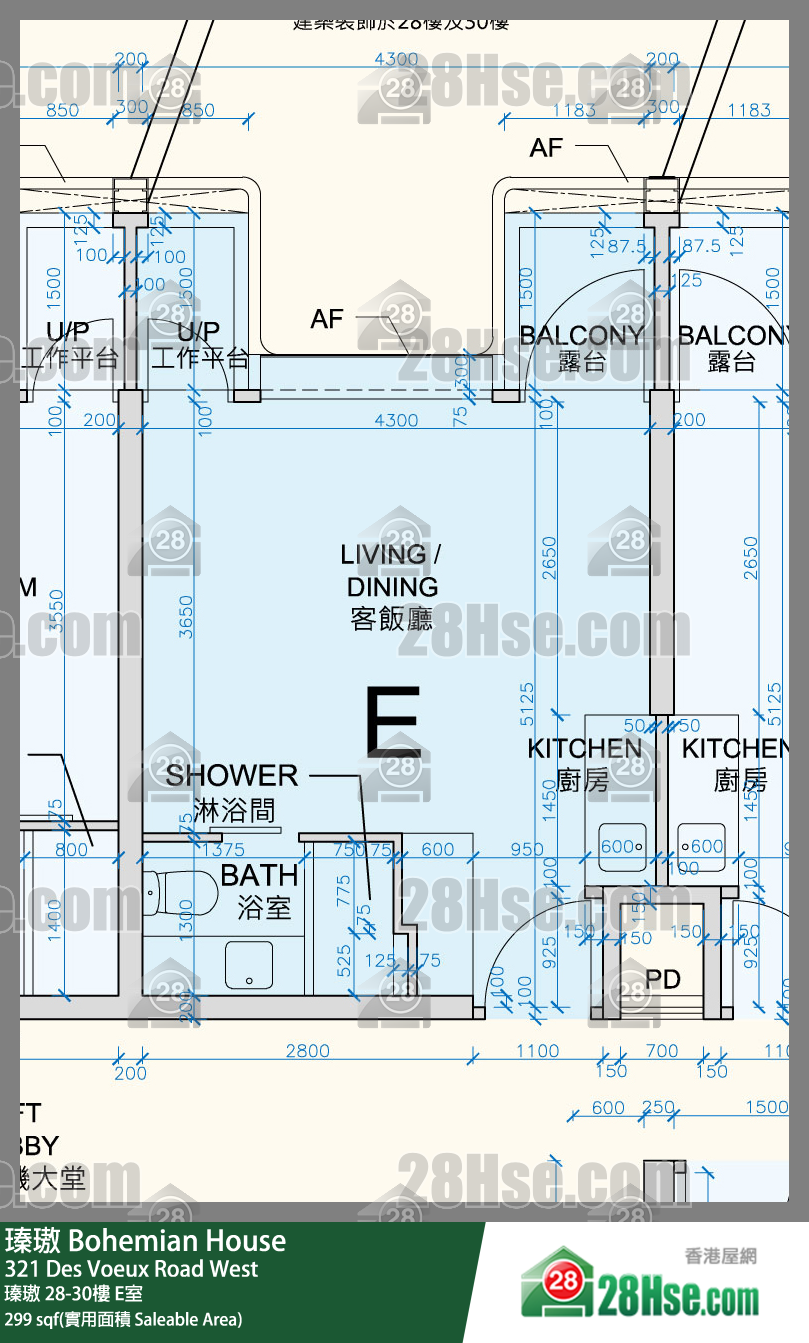 瑧璈 瑧璈29楼 E室 平面图