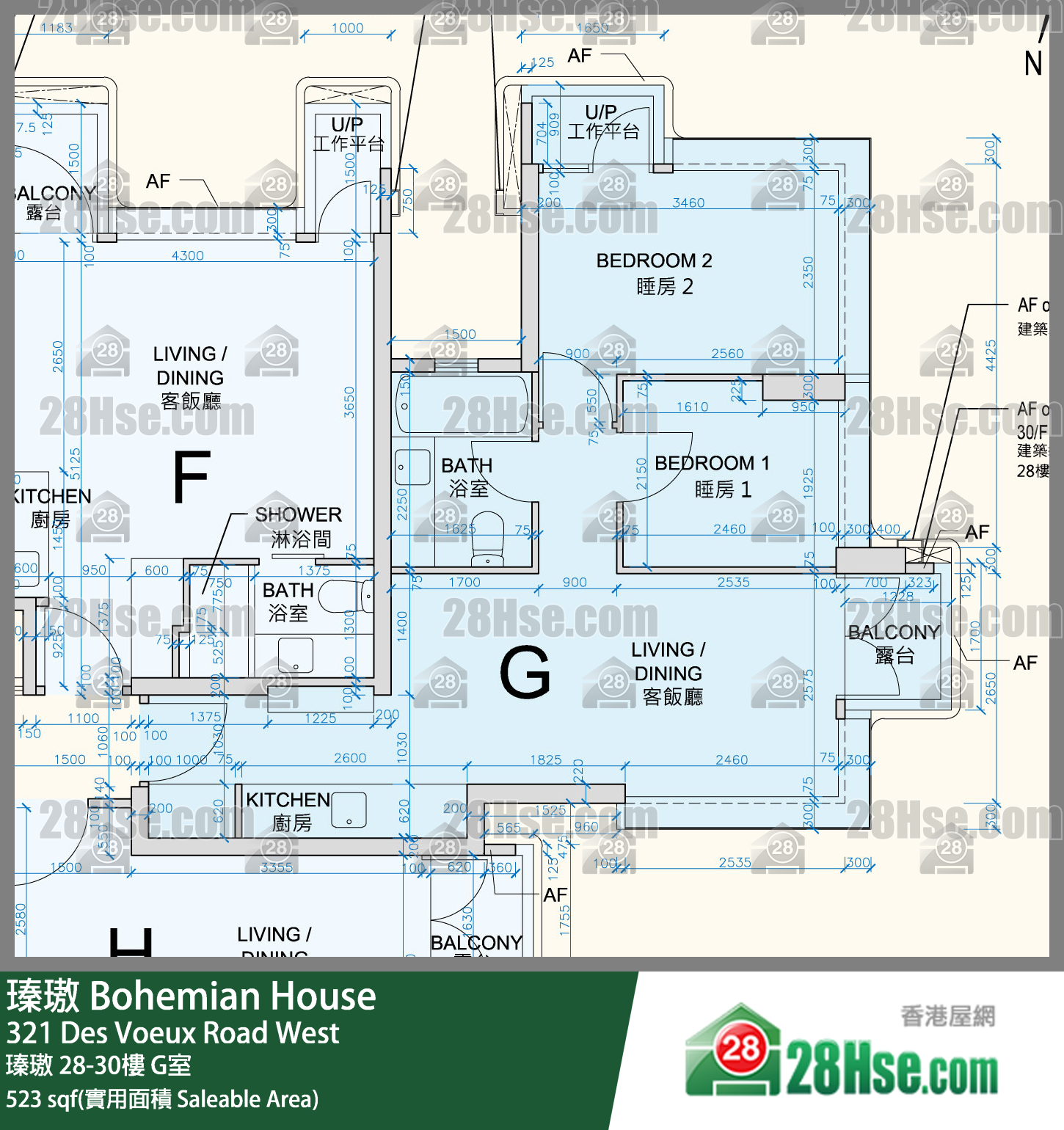 瑧璈 瑧璈28楼 G室 平面图