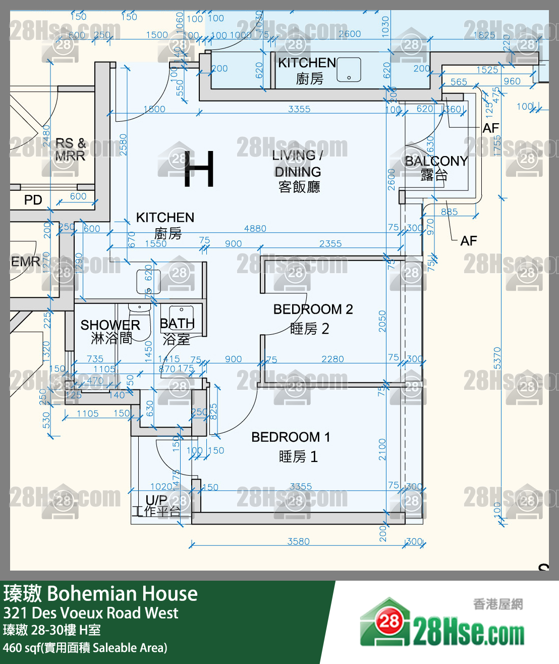 瑧璈 瑧璈30楼 H室 平面图