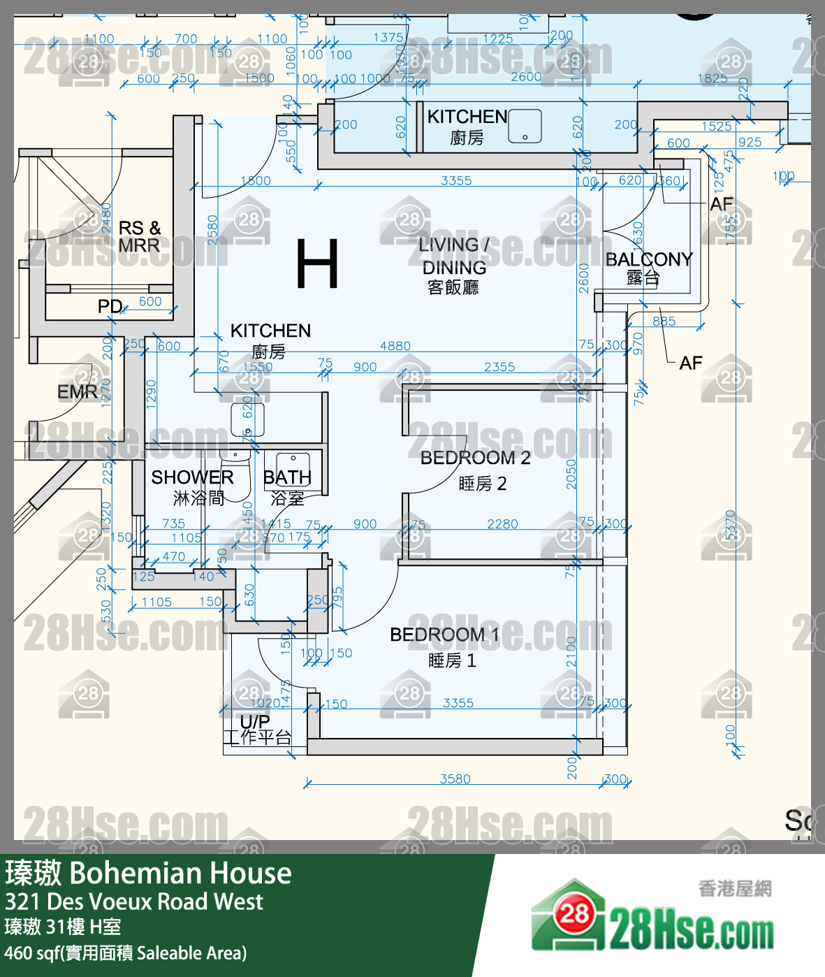 瑧璈 瑧璈31楼 H室 平面图