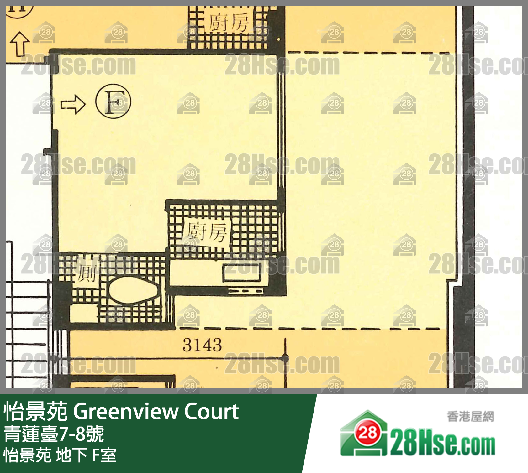 怡景苑 怡景苑地下 F室 平面圖