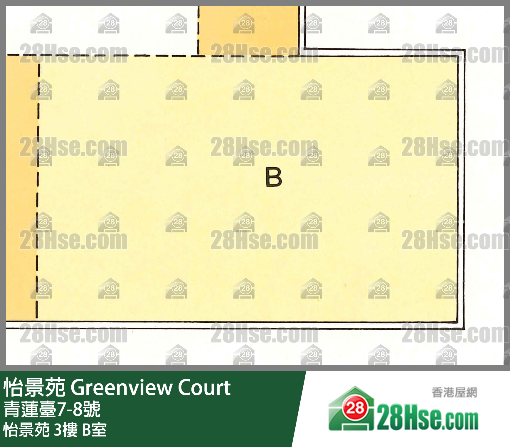 怡景苑 怡景苑3樓 B室 平面圖