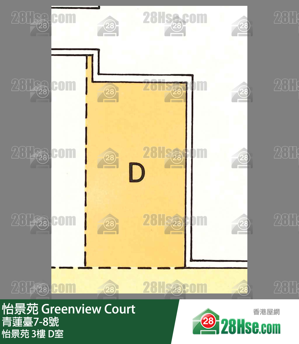 怡景苑 怡景苑 3樓 D室 平面圖