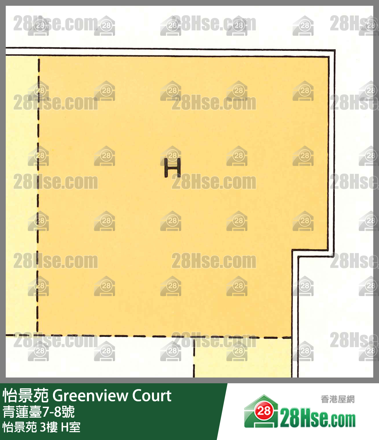 怡景苑 怡景苑3楼 H室 平面图