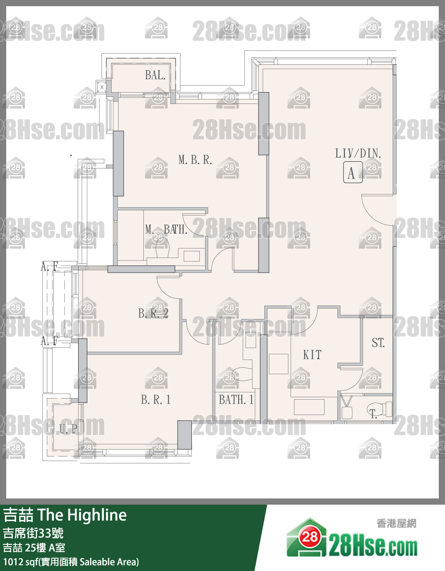吉喆 吉喆25樓 A室 平面圖