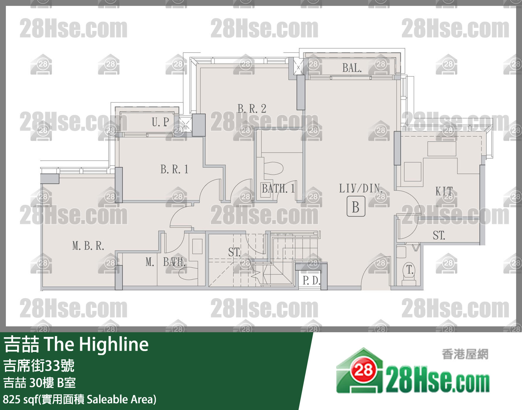 吉喆 吉喆30樓 B室 平面圖