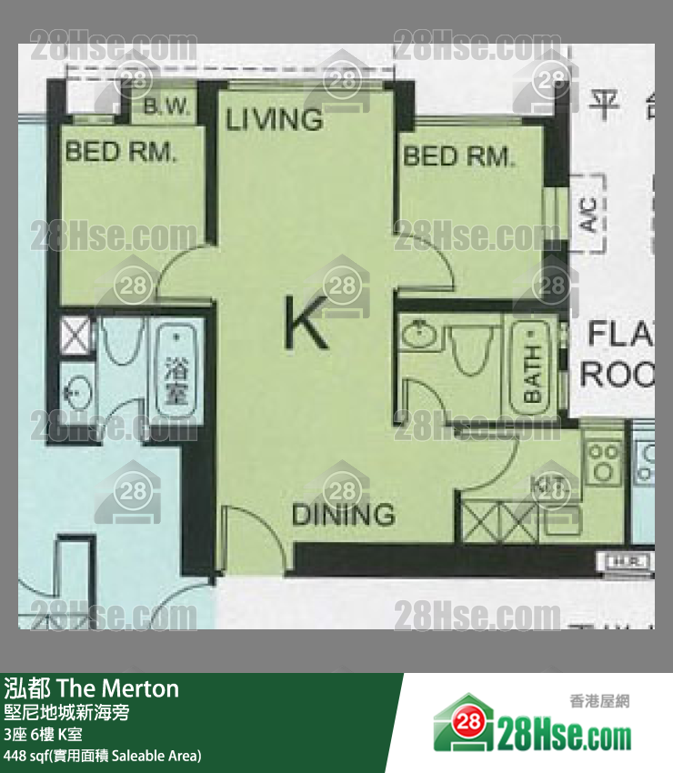 泓都 3座6楼 K室 平面图