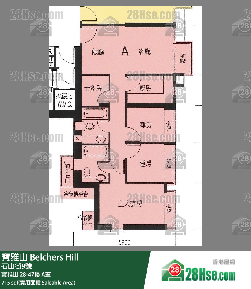 宝雅山 宝雅山37楼 A室 平面图