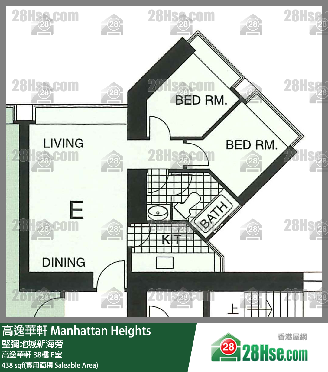 高逸華軒 高逸華軒38樓 E室 平面圖