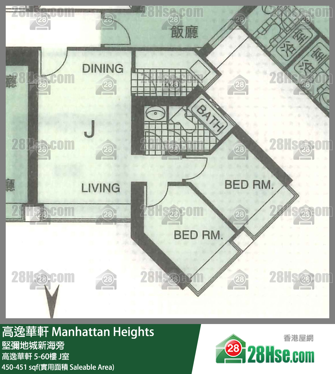 高逸華軒 高逸華軒 5樓 J室 平面圖