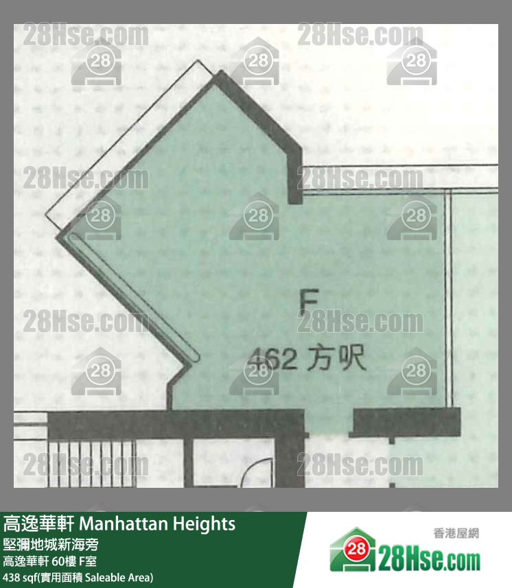高逸華軒 高逸華軒60樓 F室 平面圖