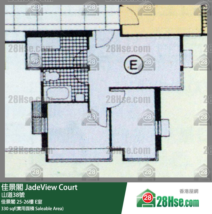 佳景閣 佳景閣 26樓 E室 平面圖