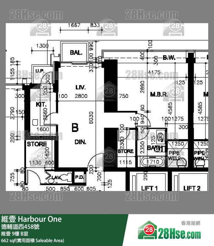 維壹 維壹9樓 B室 平面圖
