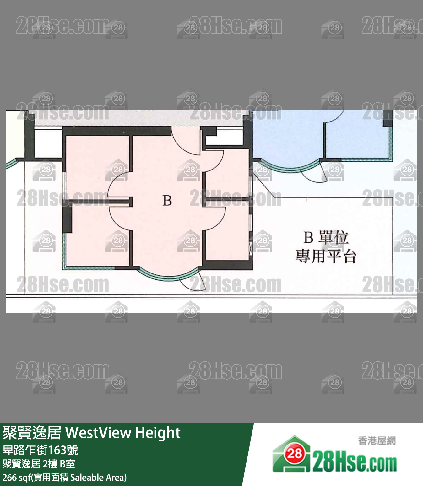 聚贤逸居 聚贤逸居 2楼 B室 平面图