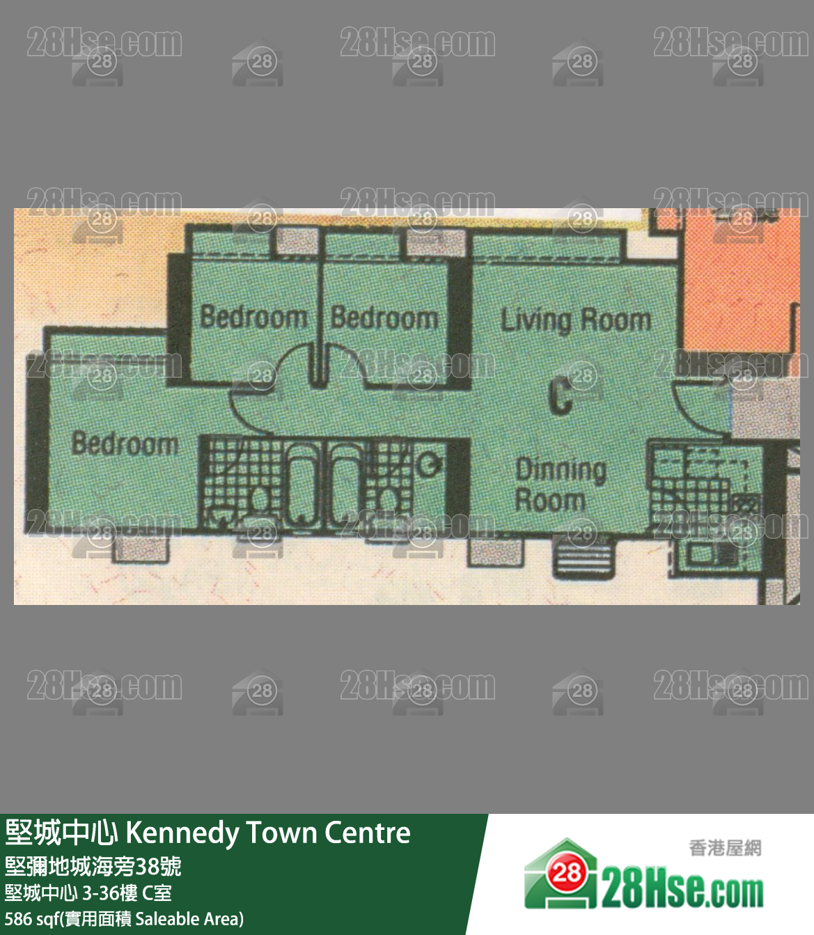 坚城中心 坚城中心22楼 C室 平面图