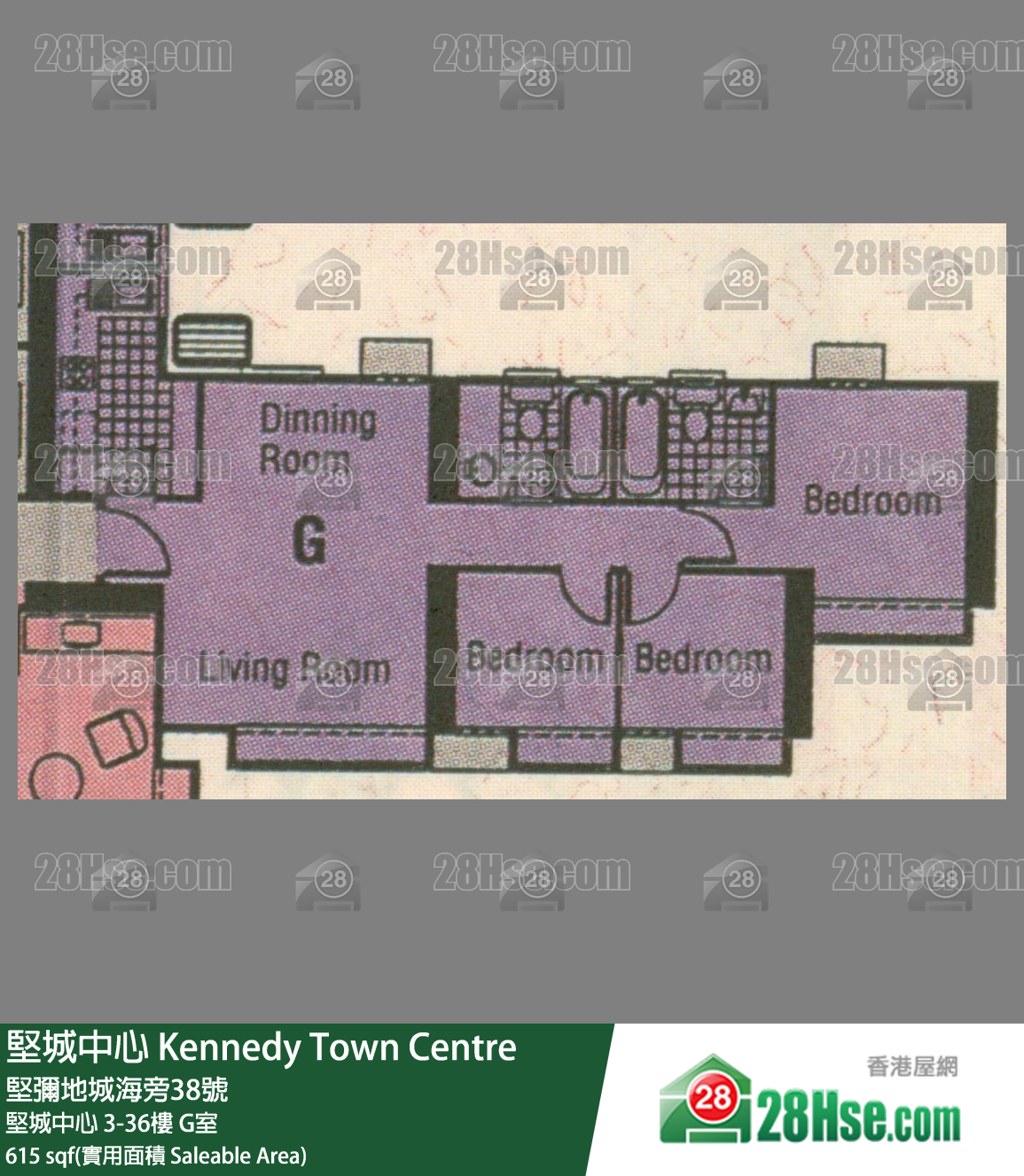 坚城中心 坚城中心 25楼 G室 平面图
