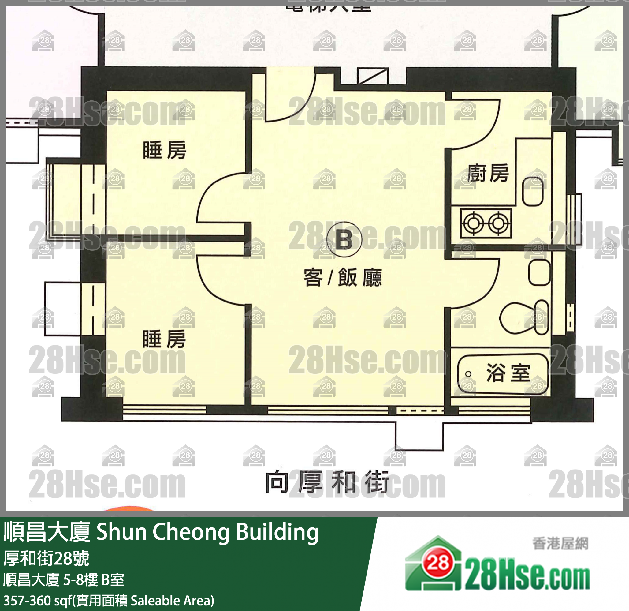 顺昌大厦 顺昌大厦8楼 B室 平面图