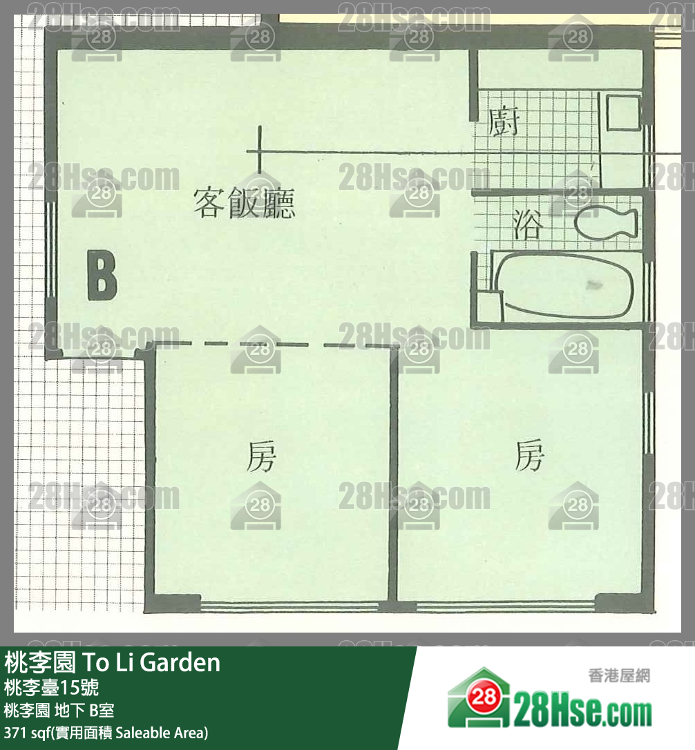 桃李園 桃李園地下 B室 平面圖