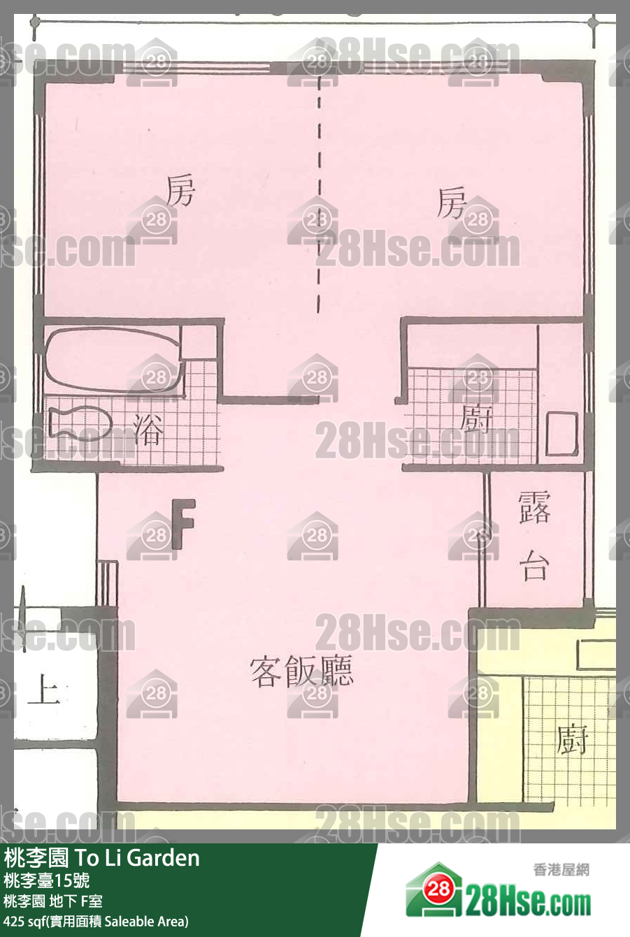桃李園 桃李園地下 F室 平面圖