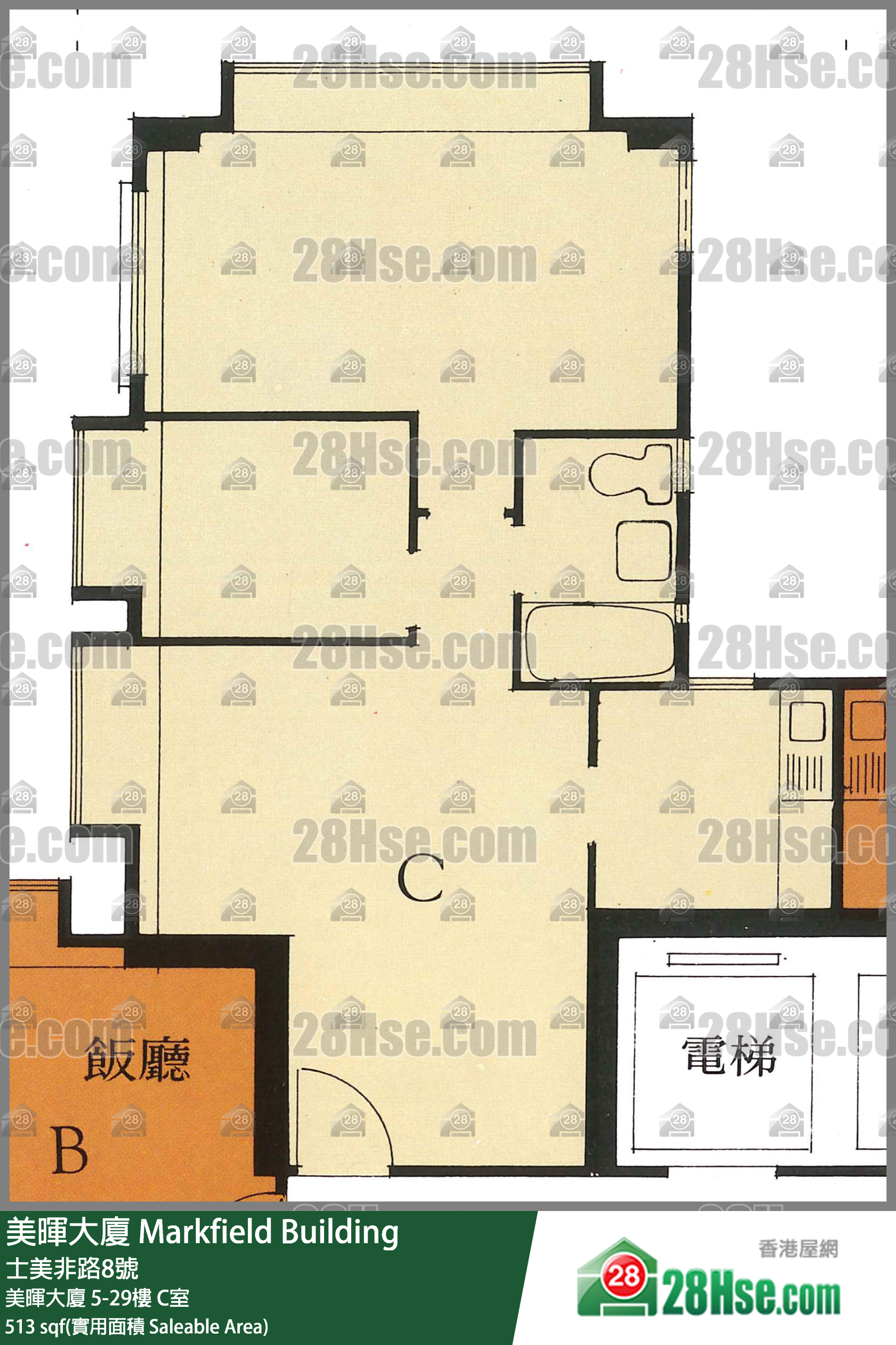 美晖大厦 美晖大厦10楼 C室 平面图