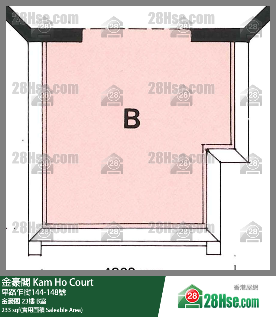 金豪閣 金豪閣 23樓 B室 平面圖