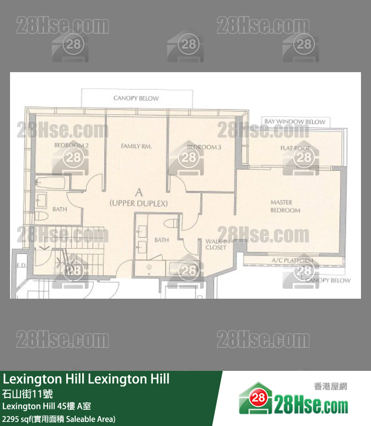 Lexington Hill Lexington Hill45樓 A室 平面圖